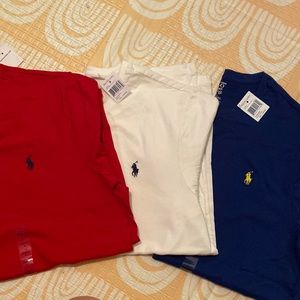 Men’s Polo Short sleeve T-shirts 3 pack Large NWT